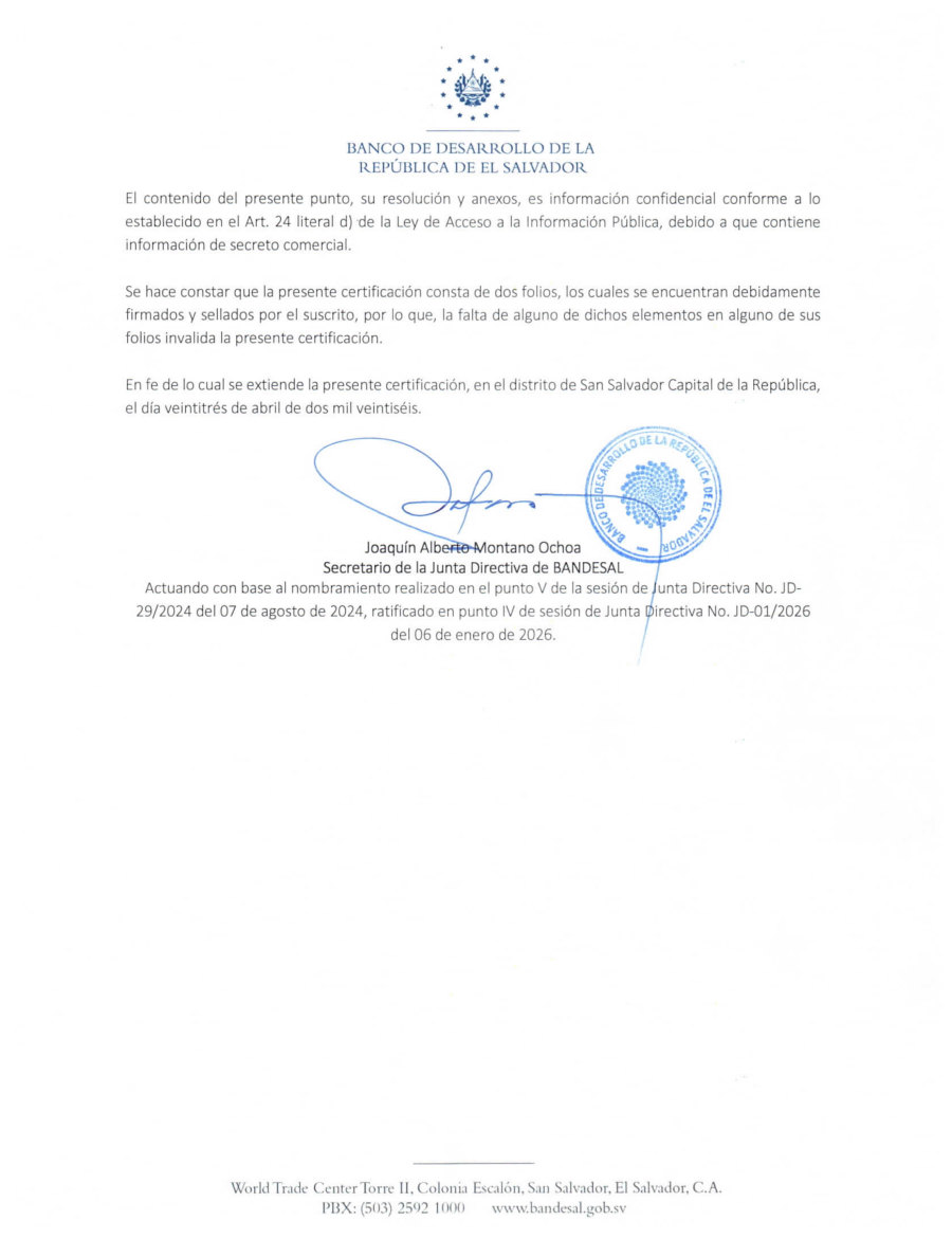 Cierre de la certificación, 23 abr de 2026